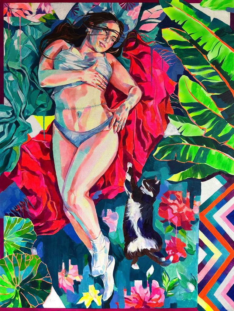 Woman with Cat